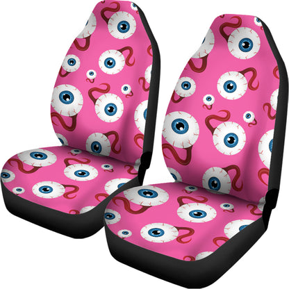 Human Eyeball Pattern Print Universal Fit Car Seat Covers