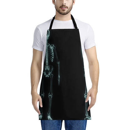 Human Skeleton X-Ray Print Apron