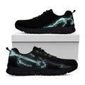 Human Skeleton X-Ray Print Black Running Shoes
