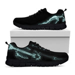 Human Skeleton X-Ray Print Black Sneakers