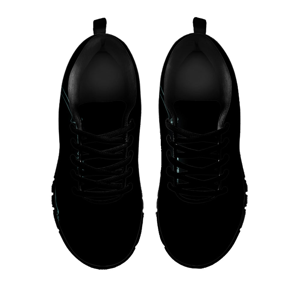 Human Skeleton X-Ray Print Black Sneakers