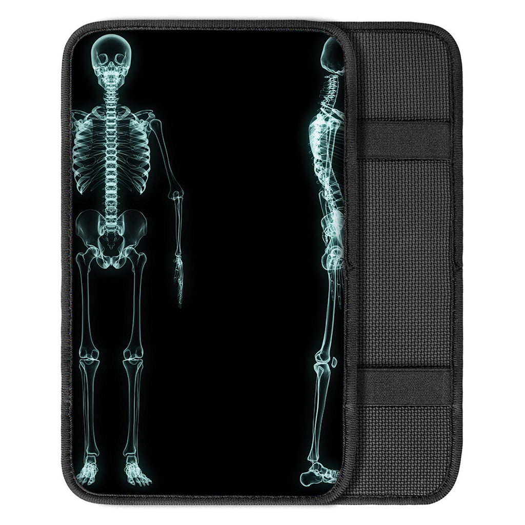 Human Skeleton X-Ray Print Car Center Console Cover