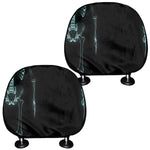 Human Skeleton X-Ray Print Car Headrest Covers