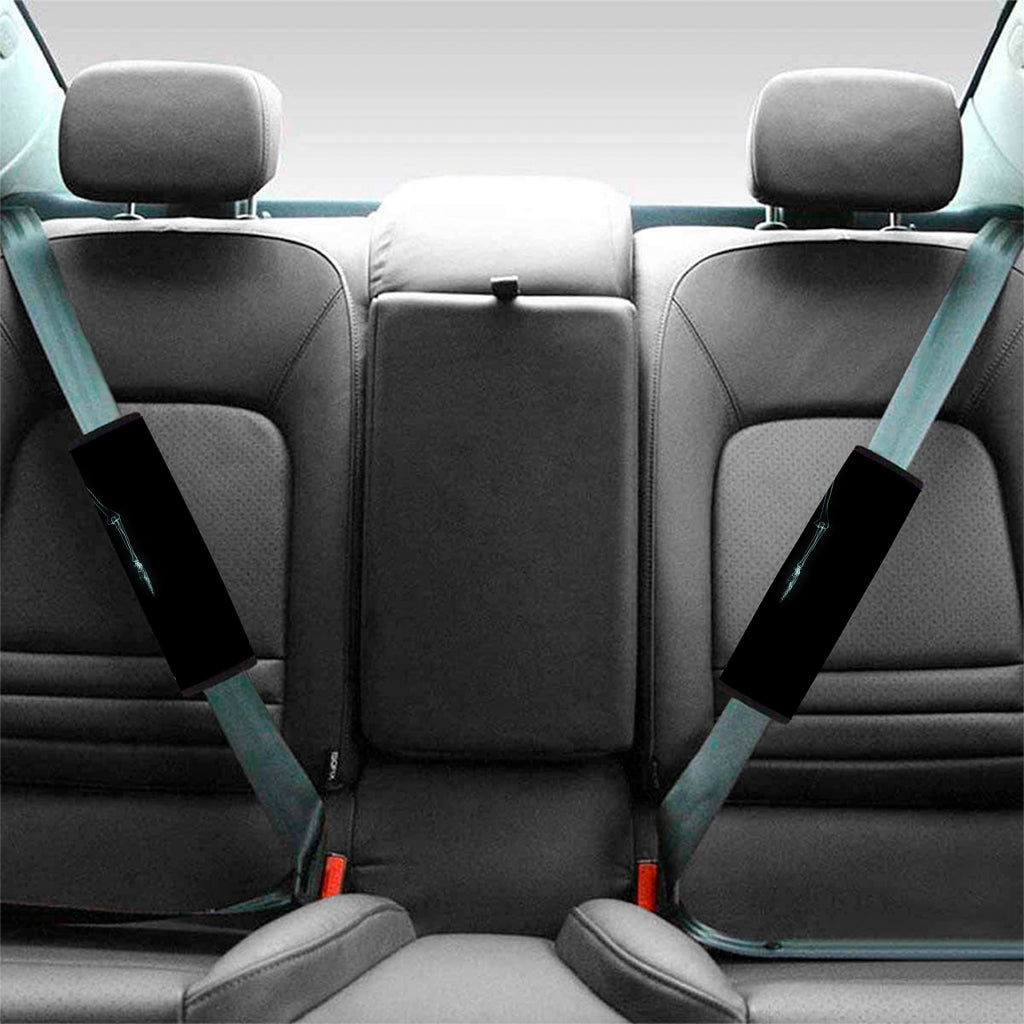 Human Skeleton X-Ray Print Car Seat Belt Covers