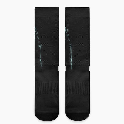 Human Skeleton X-Ray Print Crew Socks