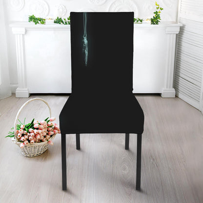 Human Skeleton X-Ray Print Dining Chair Slipcover