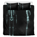 Human Skeleton X-Ray Print Duvet Cover Bedding Set