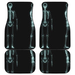 Human Skeleton X-Ray Print Front and Back Car Floor Mats