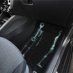 Human Skeleton X-Ray Print Front and Back Car Floor Mats