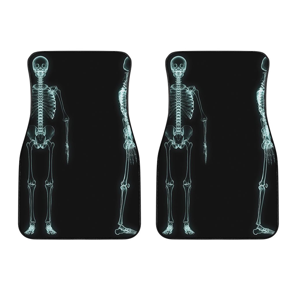 Human Skeleton X-Ray Print Front Car Floor Mats