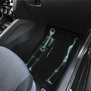 Human Skeleton X-Ray Print Front Car Floor Mats