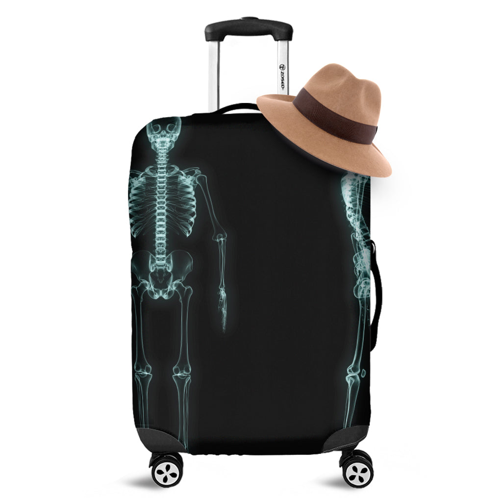 Human Skeleton X-Ray Print Luggage Cover