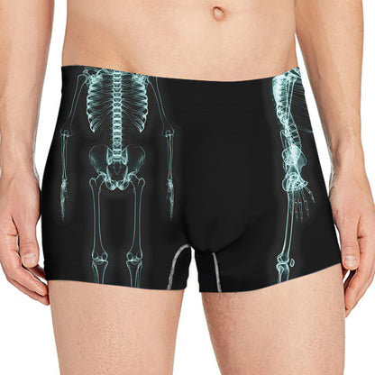 Human Skeleton X-Ray Print Men's Boxer Briefs