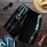 Human Skeleton X-Ray Print Men's Shorts