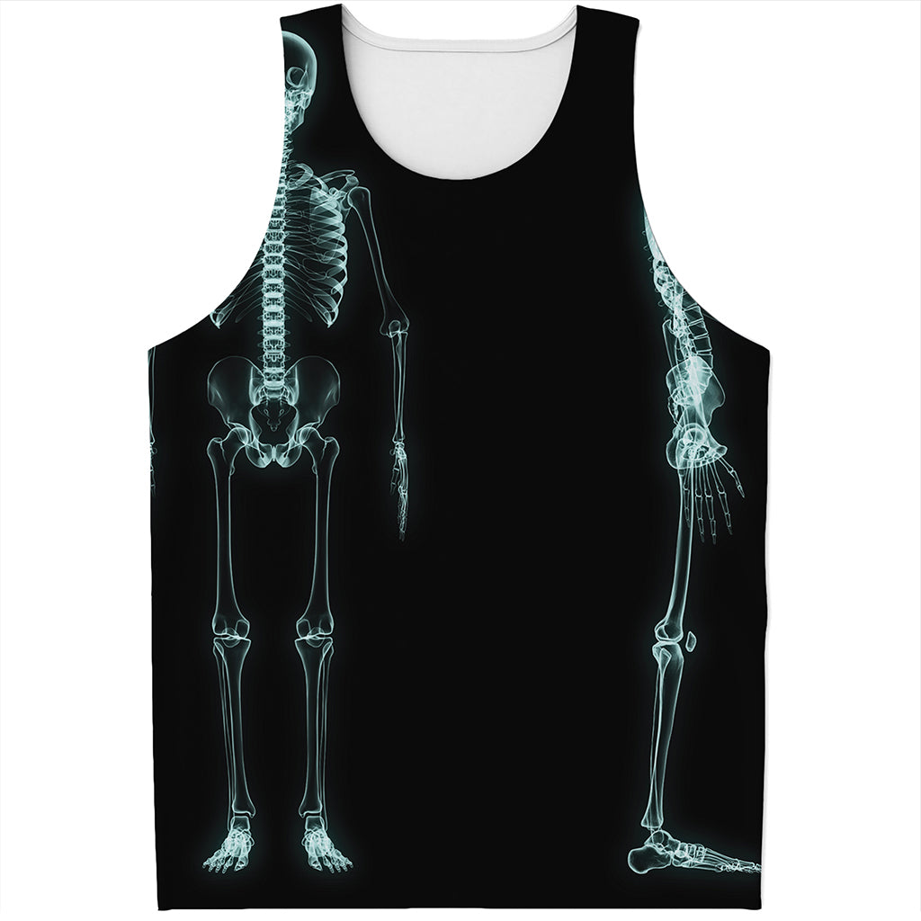 Human Skeleton X-Ray Print Men's Tank Top