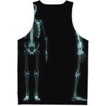 Human Skeleton X-Ray Print Men's Tank Top