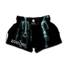 Human Skeleton X-Ray Print Muay Thai Boxing Shorts