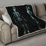 Human Skeleton X-Ray Print Quilt