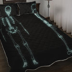 Human Skeleton X-Ray Print Quilt Bed Set