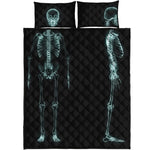 Human Skeleton X-Ray Print Quilt Bed Set