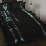 Human Skeleton X-Ray Print Quilt Bed Set