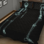 Human Skeleton X-Ray Print Quilt Bed Set