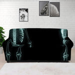 Human Skeleton X-Ray Print Sofa Cover