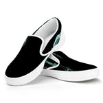 Human Skeleton X-Ray Print White Slip On Shoes