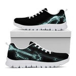 Human Skeleton X-Ray Print White Sneakers