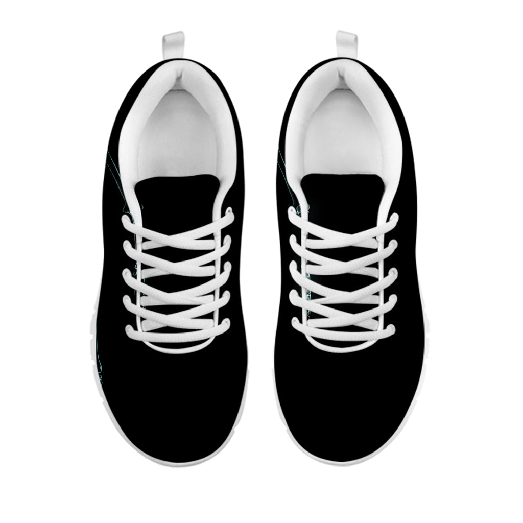 Human Skeleton X-Ray Print White Sneakers