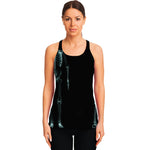 Human Skeleton X-Ray Print Women's Racerback Tank Top