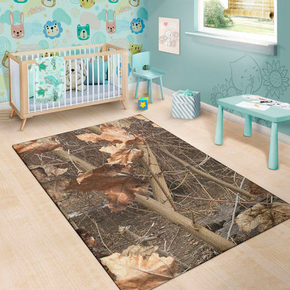 Hunting Camo Pattern Print Area Rug