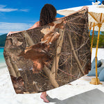 Hunting Camo Pattern Print Beach Sarong Wrap