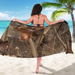 Hunting Camo Pattern Print Beach Sarong Wrap