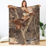 Hunting Camo Pattern Print Blanket