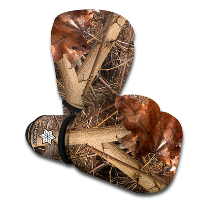 Hunting Camo Pattern Print Boxing Gloves