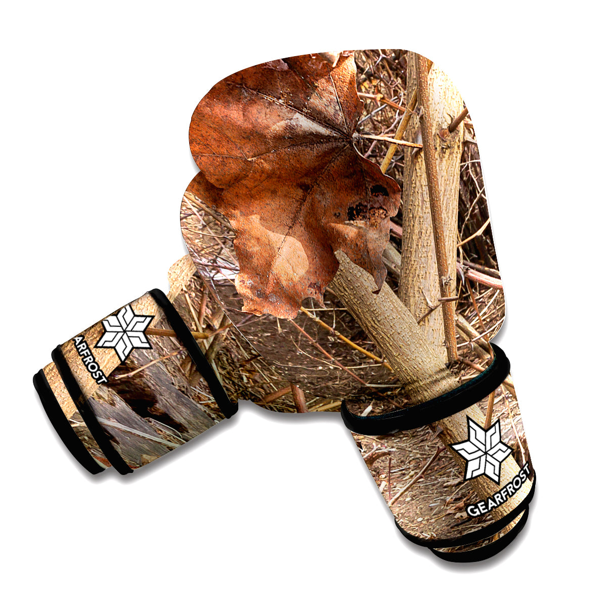 Hunting Camo Pattern Print Boxing Gloves