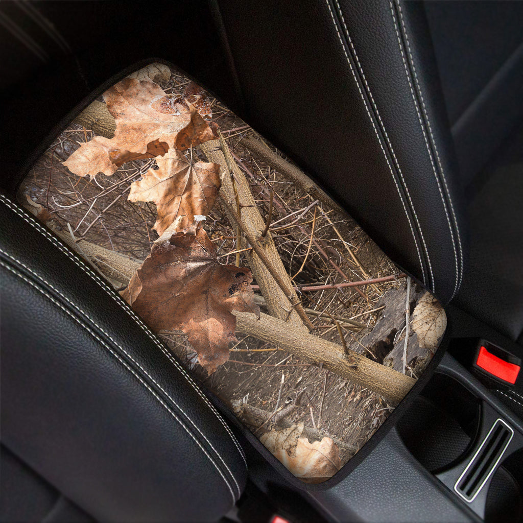Hunting Camo Pattern Print Car Center Console Cover