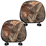 Hunting Camo Pattern Print Car Headrest Covers