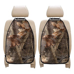 Hunting Camo Pattern Print Car Seat Organizers