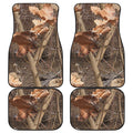 Hunting Camo Pattern Print Front and Back Car Floor Mats