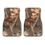 Hunting Camo Pattern Print Front Car Floor Mats