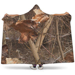 Hunting Camo Pattern Print Hooded Blanket