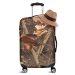 Hunting Camo Pattern Print Luggage Cover