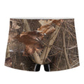 Hunting Camo Pattern Print Men's Boxer Briefs