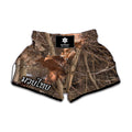 Hunting Camo Pattern Print Muay Thai Boxing Shorts
