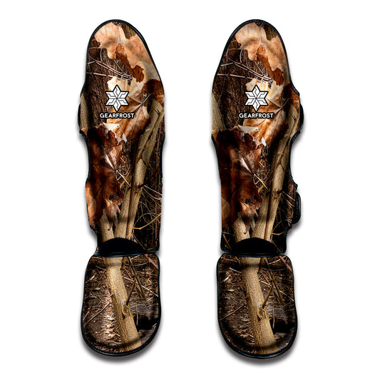 Hunting Camo Pattern Print Muay Thai Shin Guard