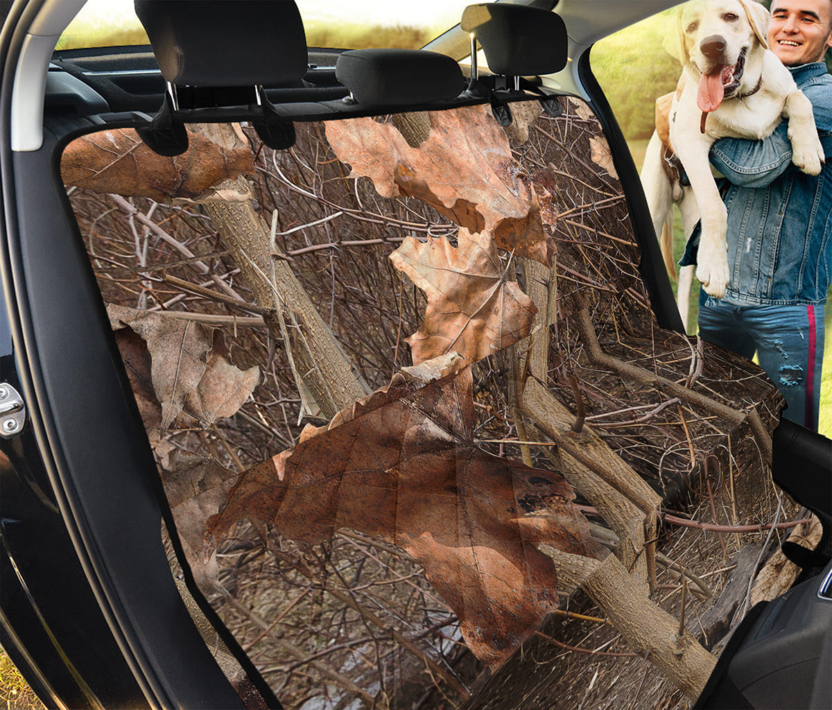 Hunting Camo Pattern Print Pet Car Back Seat Cover