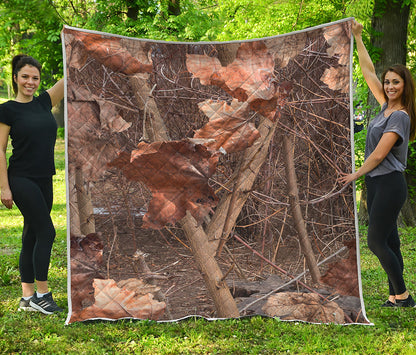 Hunting Camo Pattern Print Quilt