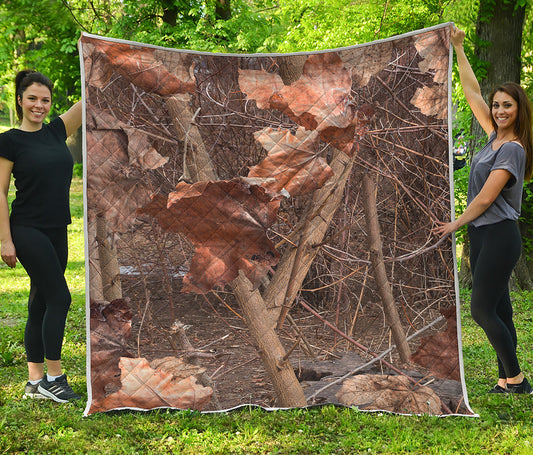 Hunting Camo Pattern Print Quilt